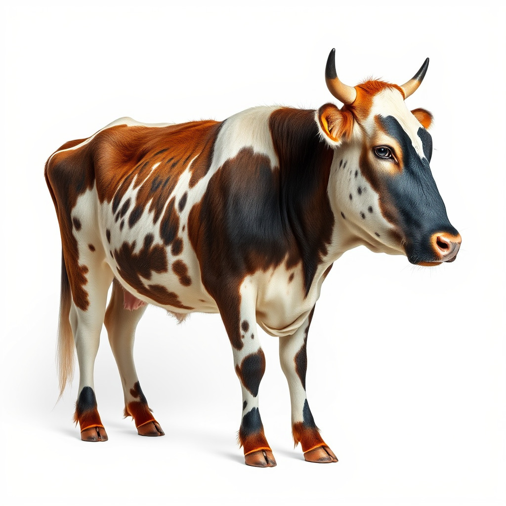 Spotted Cow D Model Pack Low-poly 3D model_2