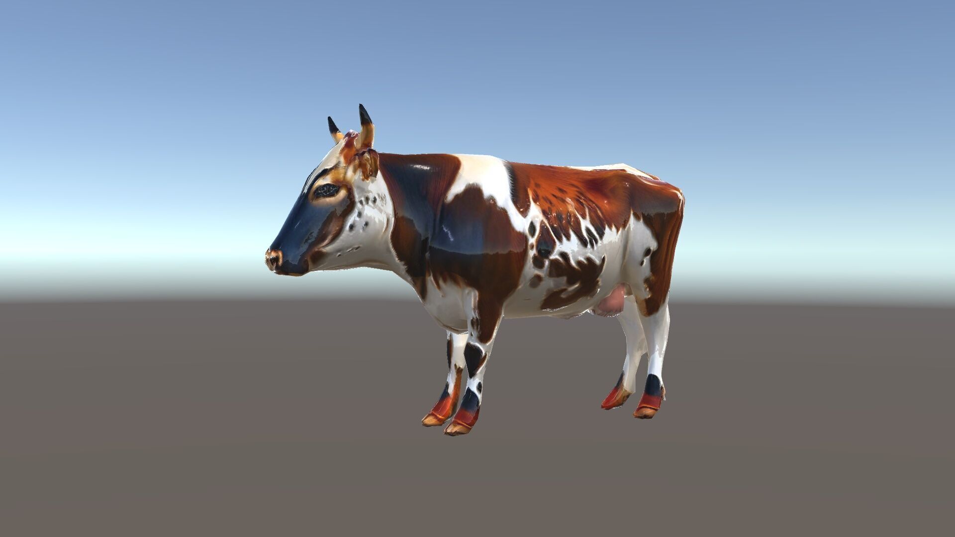 Spotted Cow D Model Pack Low-poly 3D model_35