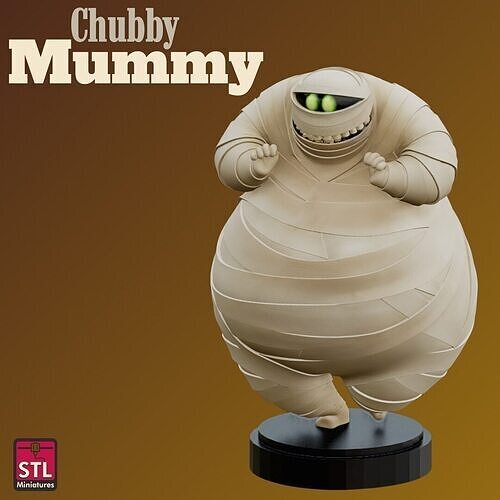 STL File Chubby Mummy Madness  3D print model