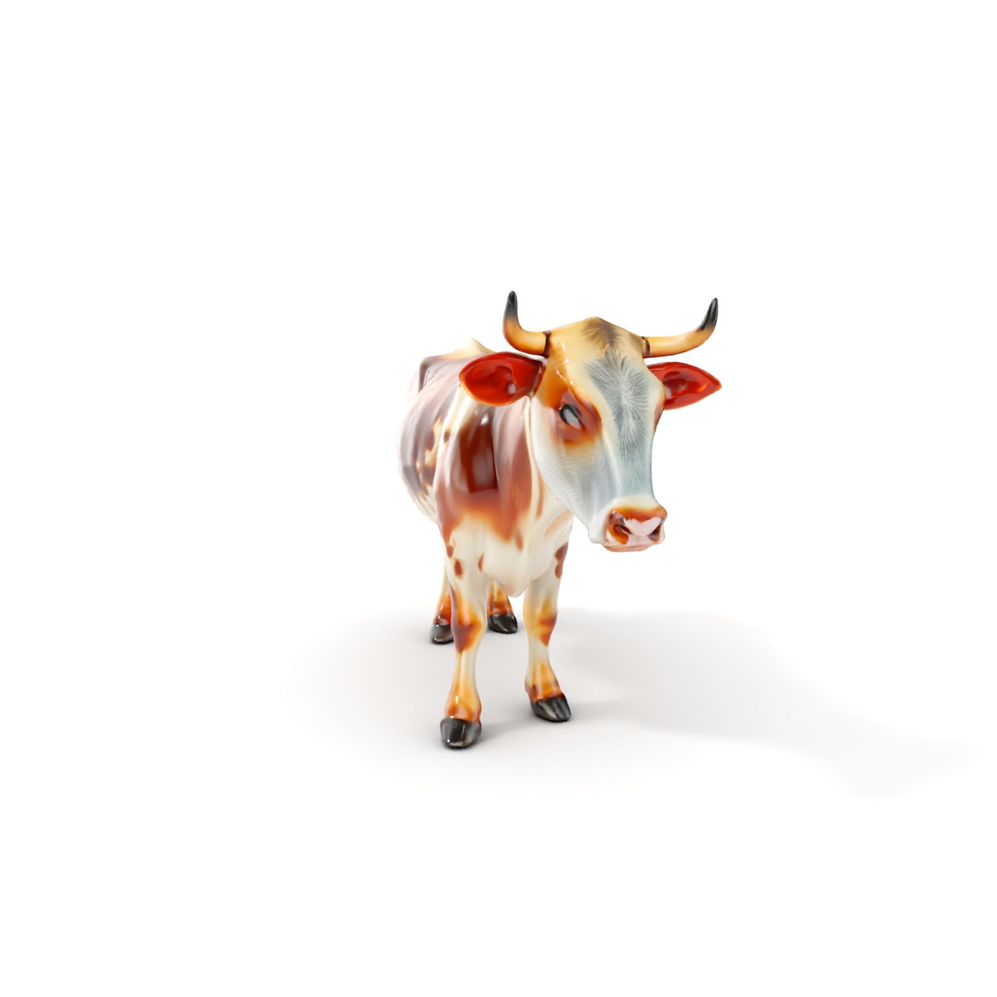 Realistic Cow D Model Pack for Animation and Games Low-poly 3D model_7