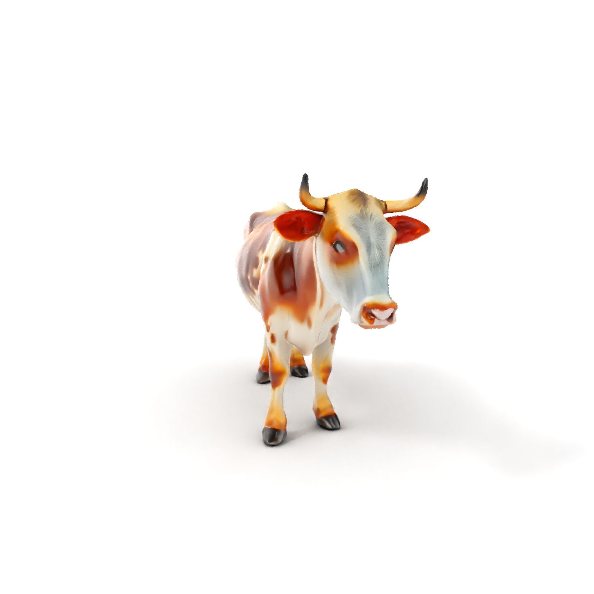 Realistic Cow D Model Pack for Animation and Games Low-poly 3D model_8