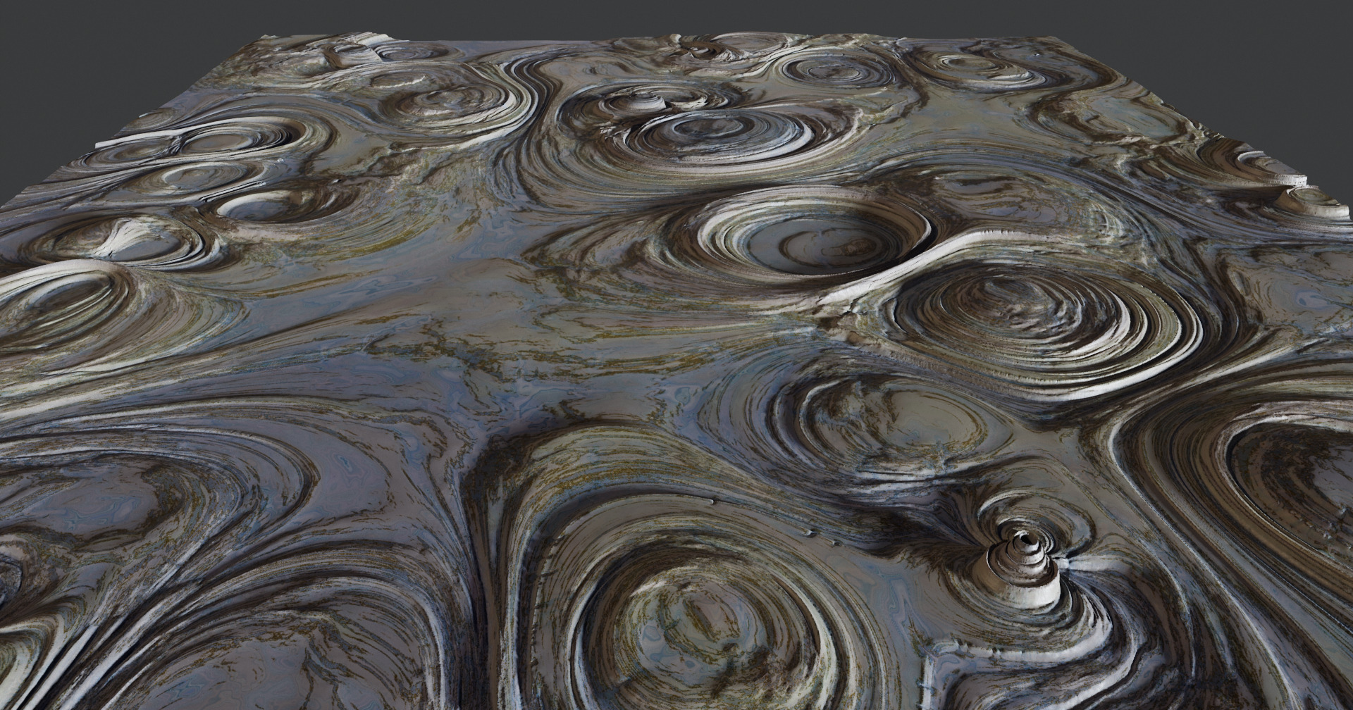 Marsh Space Land Low-poly 3D model_3