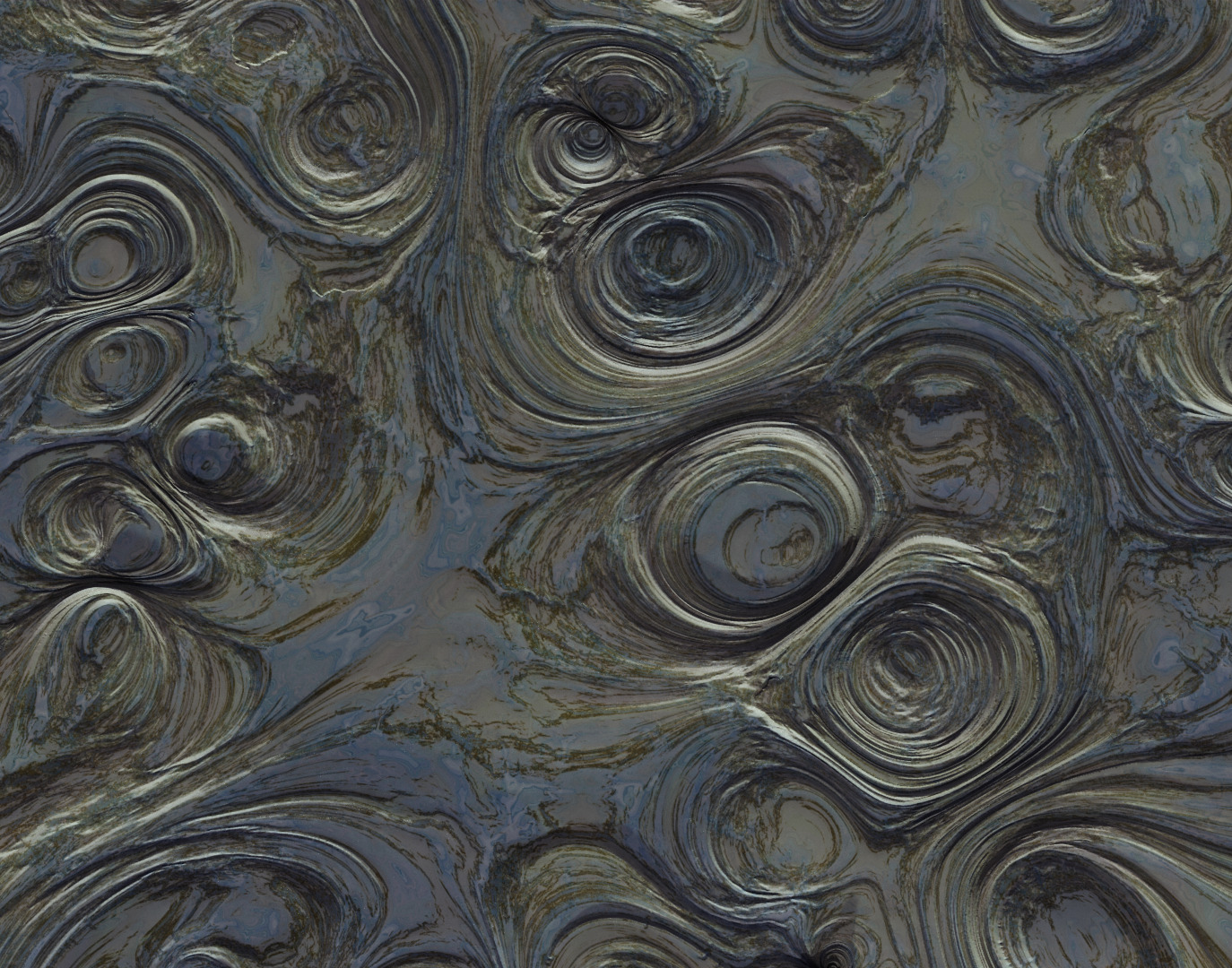 Marsh Space Land Low-poly 3D model_1