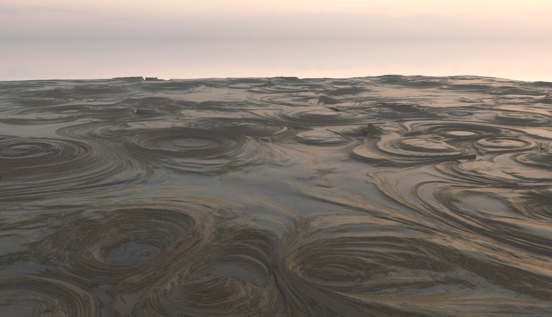 Marsh Space Land Low-poly 3D model_2