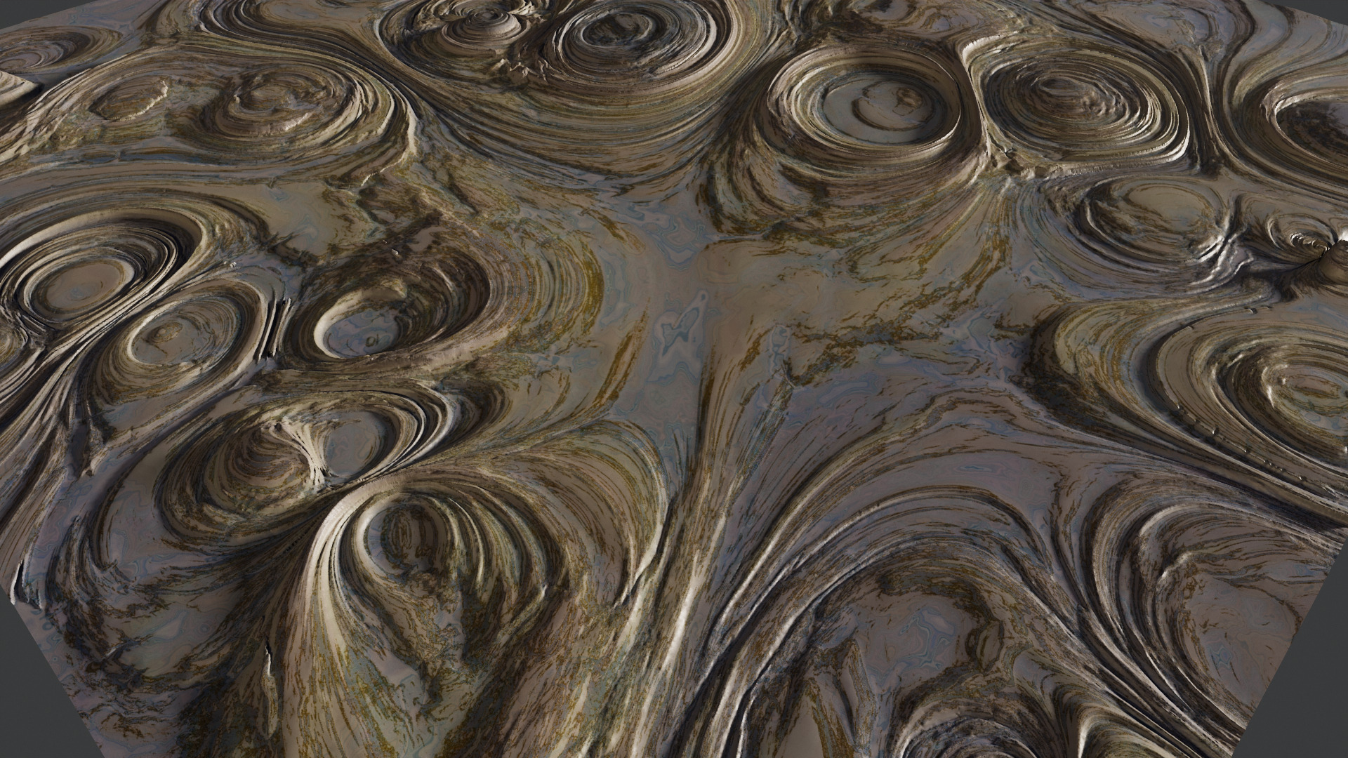 Marsh Space Land Low-poly 3D model_4