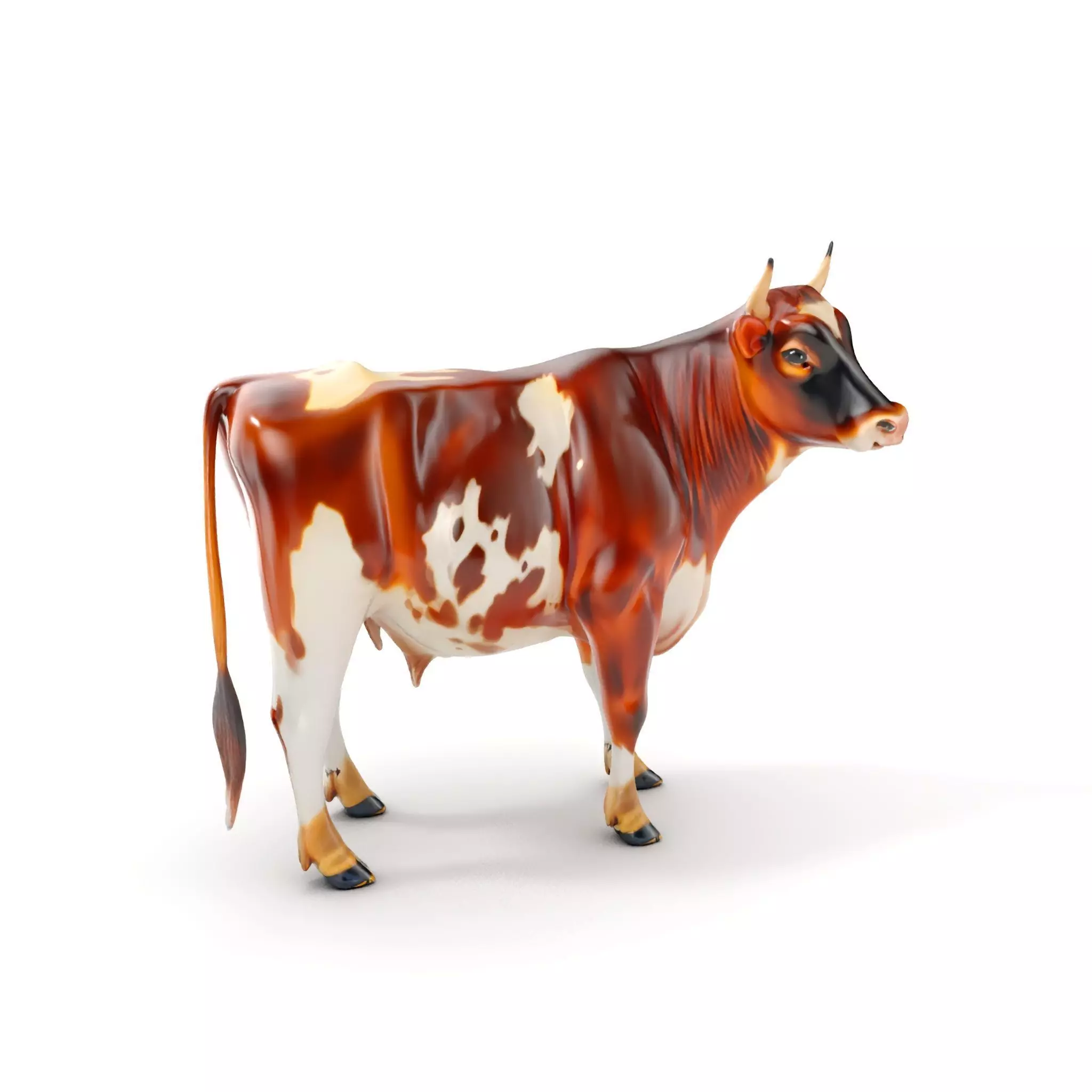 Holstein Cow D Model Pack Low-poly 3D model_0
