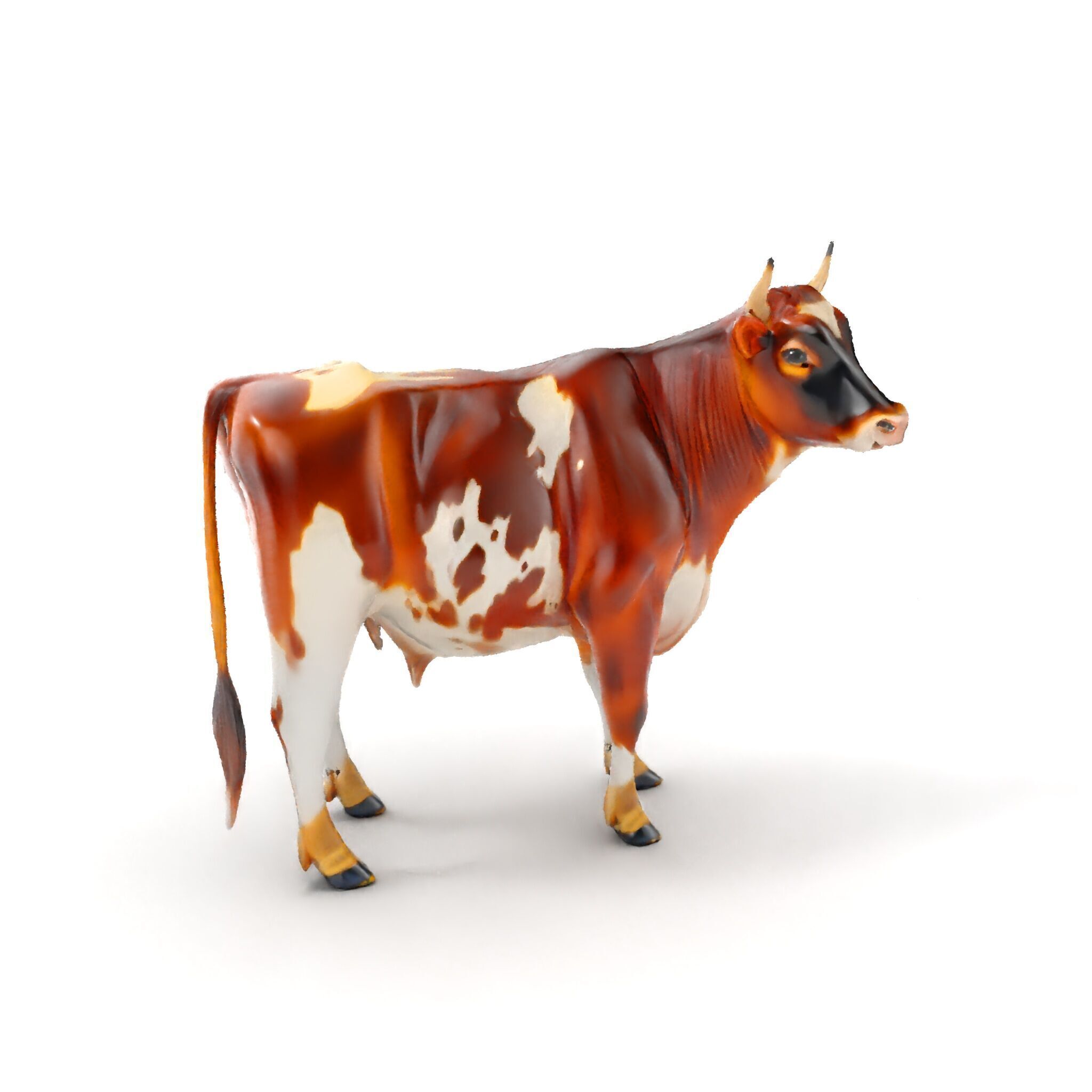Holstein Cow D Model Pack Low-poly 3D model_8