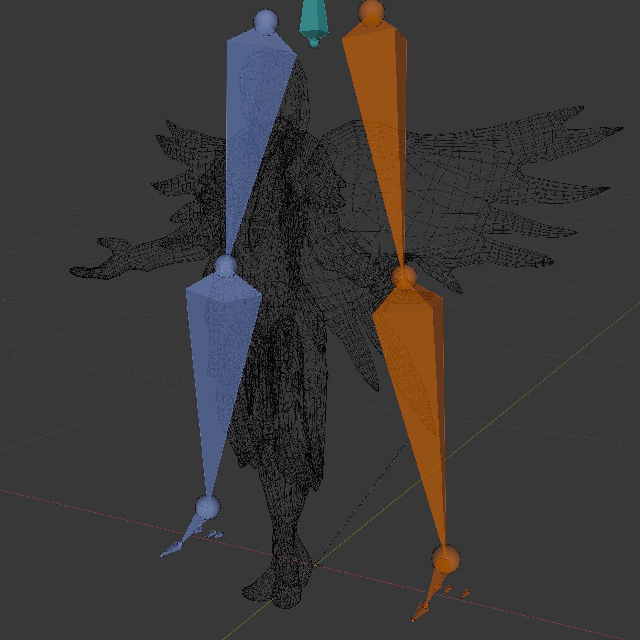 Guardian Angel Character Model  Rigged and Animated Low-poly 3D model_10