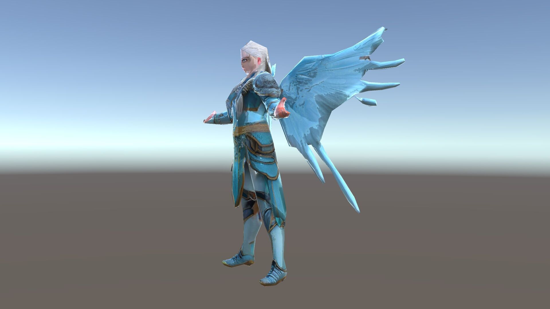 Guardian Angel Character Model  Rigged and Animated Low-poly 3D model_35