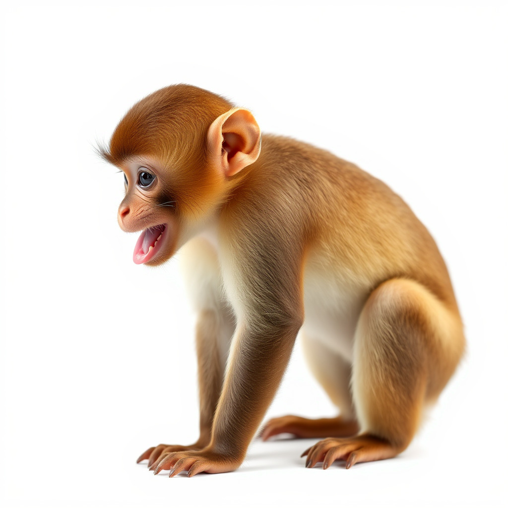 Baby Monkey D Model Pack  Realistic and Detailed Low-poly 3D model_2