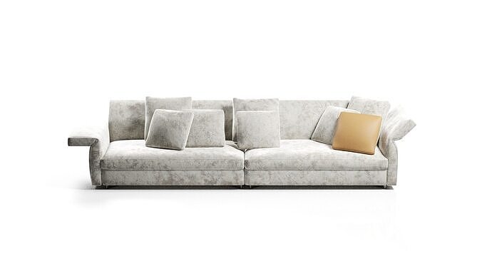 Minotti Rodolfo Dordoni Collar Sofa 3D model