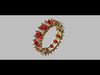 Oval Studded Ring 3D print model_1
