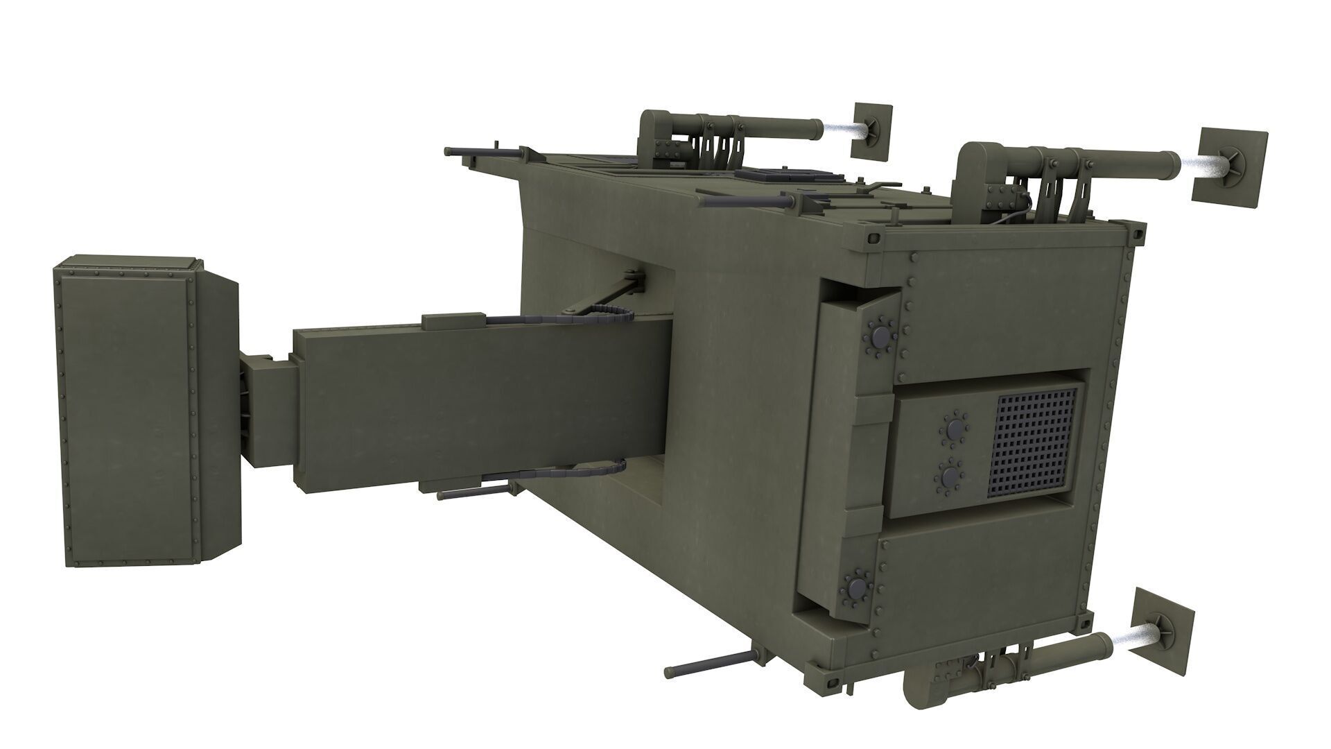 Leonardo Kronos Land Radar 3D model_1