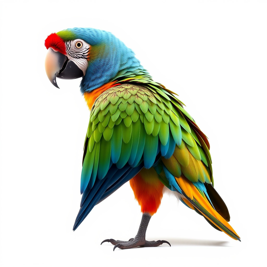 Colorful Macaw Parrot D Model Pack Low-poly 3D model_2