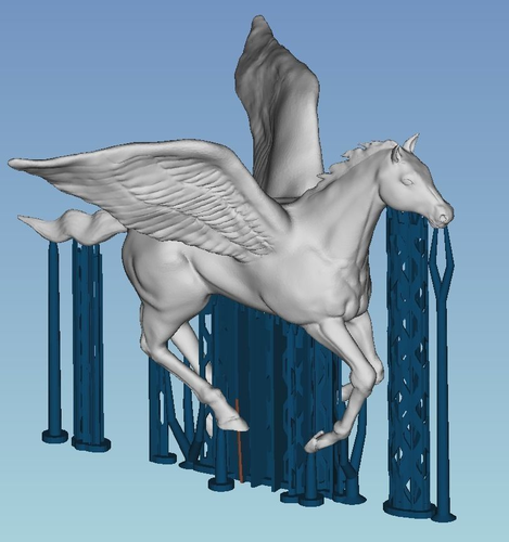 Pegasus statue Free 3D print model