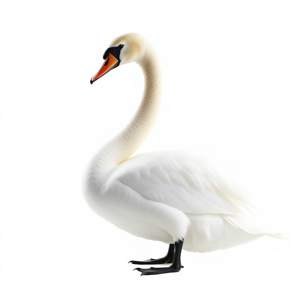 Elegant Swan D Model Pack for Detailed Rendering Low-poly 3D model_2