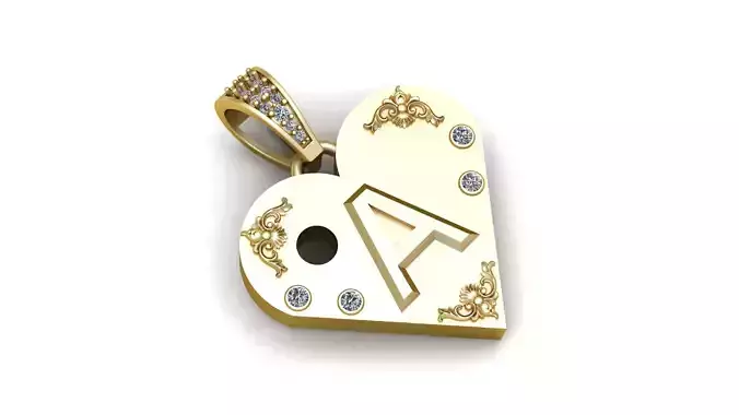 A Gold Heart Pendant