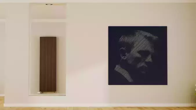 Halftone wall sticker james bond