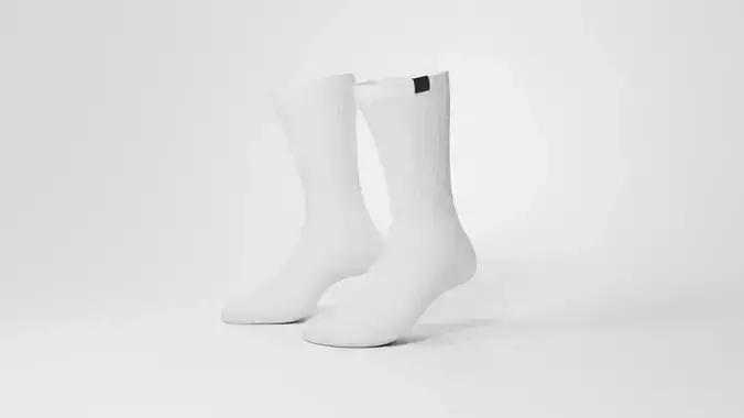 Stylized Socks Low Poly Game Ready Clothing Accessory Low-poly 3D model