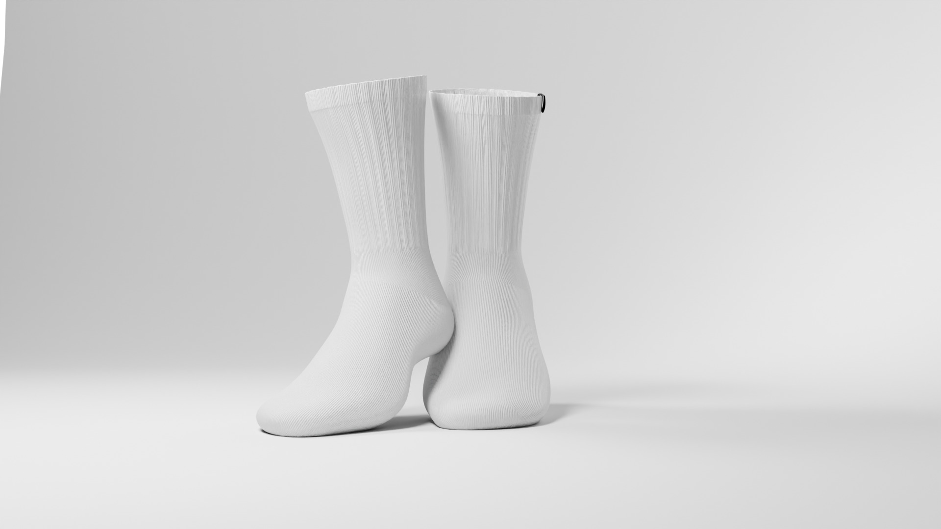 Stylized Socks Low Poly Game Ready Clothing Accessory Low-poly 3D model_1