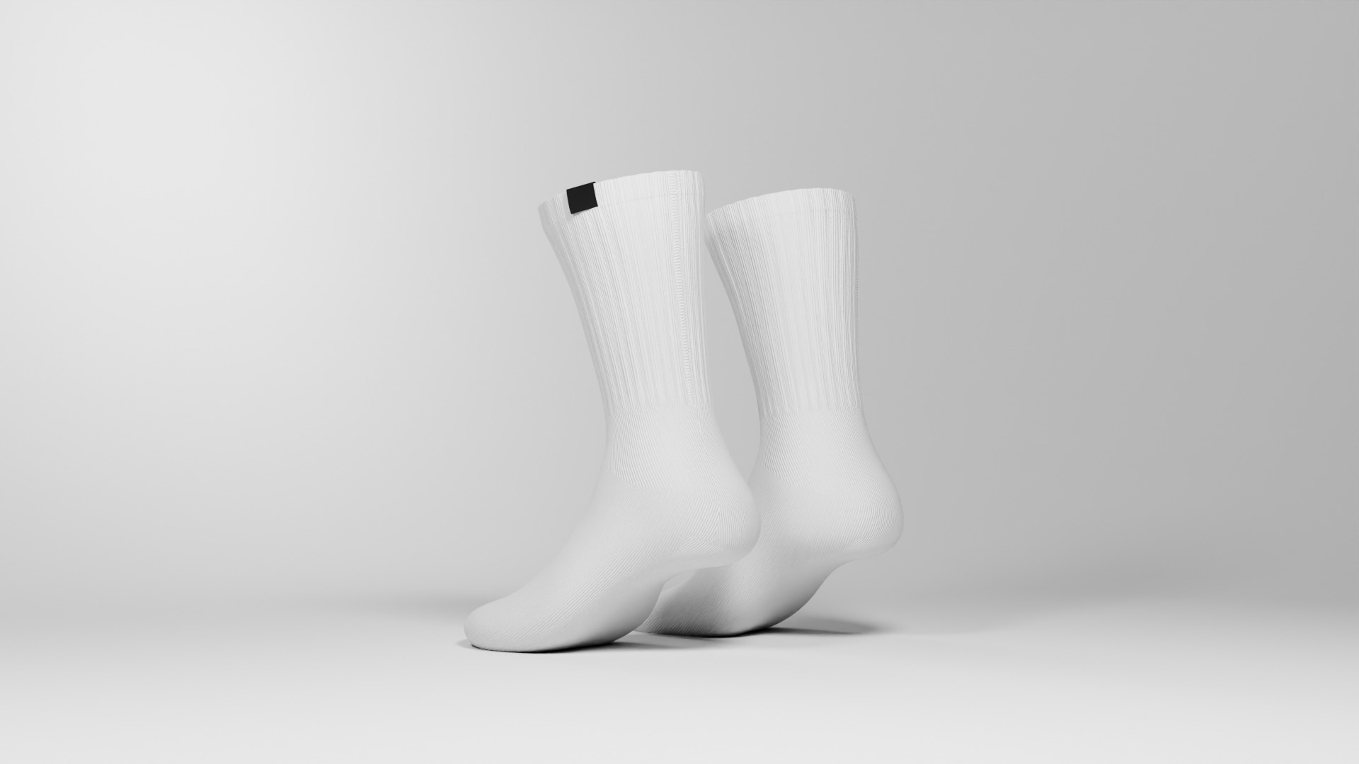Stylized Socks Low Poly Game Ready Clothing Accessory Low-poly 3D model_2