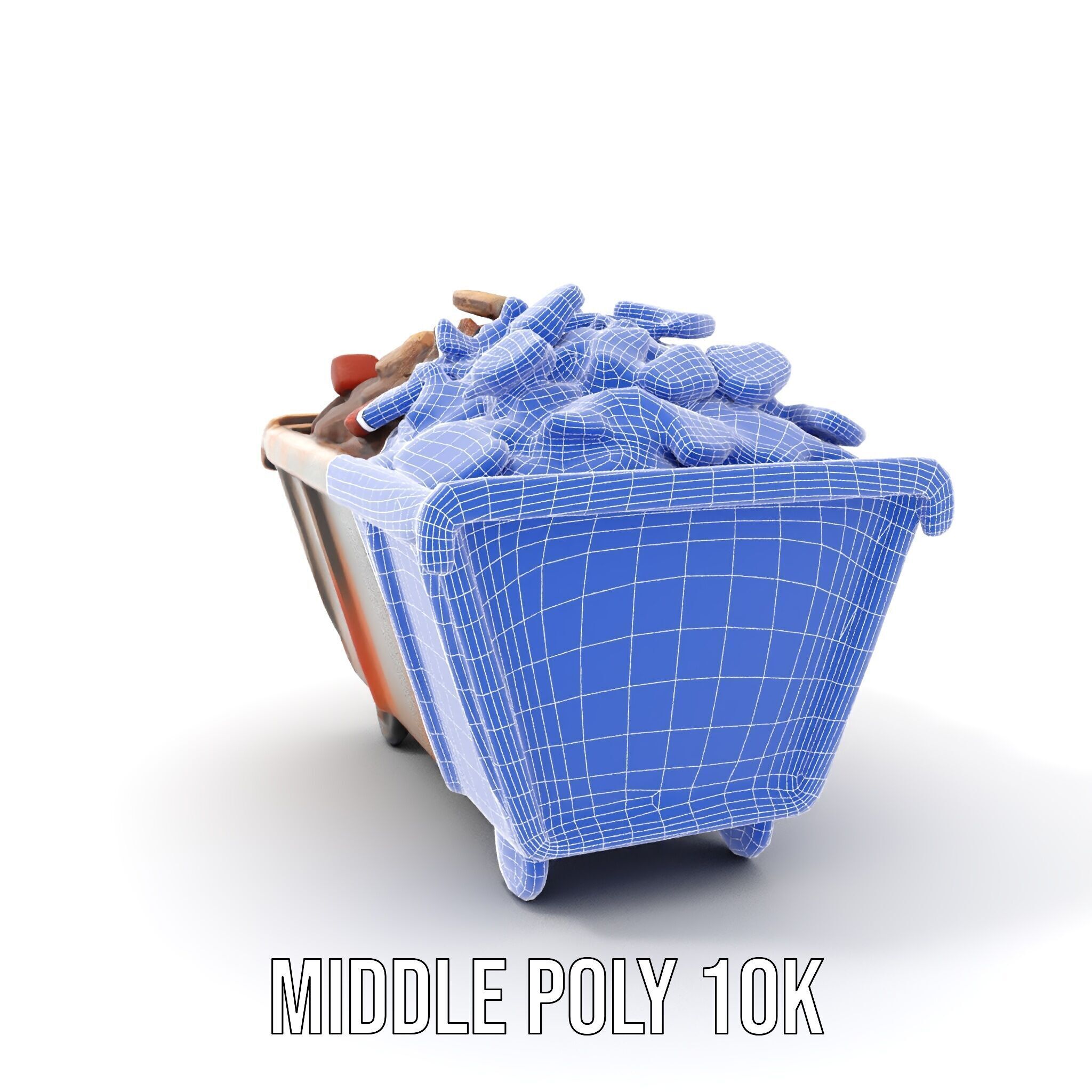 Rustic Industrial Metal Container Model Pack Low-poly 3D model_30