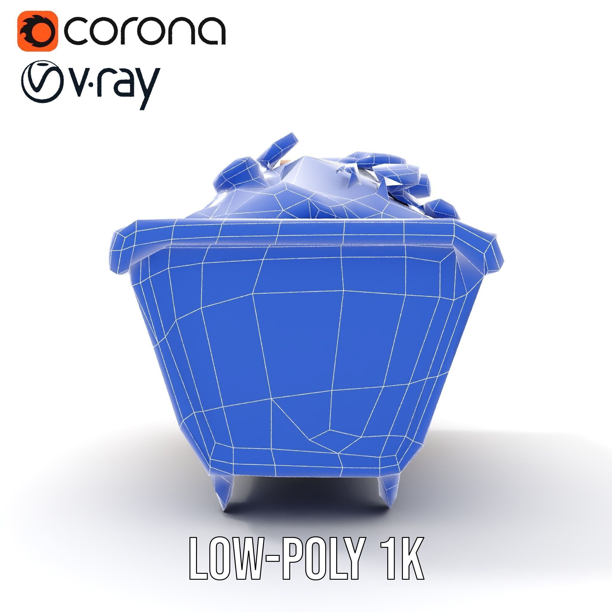 Rustic Industrial Metal Container Model Pack Low-poly 3D model_33