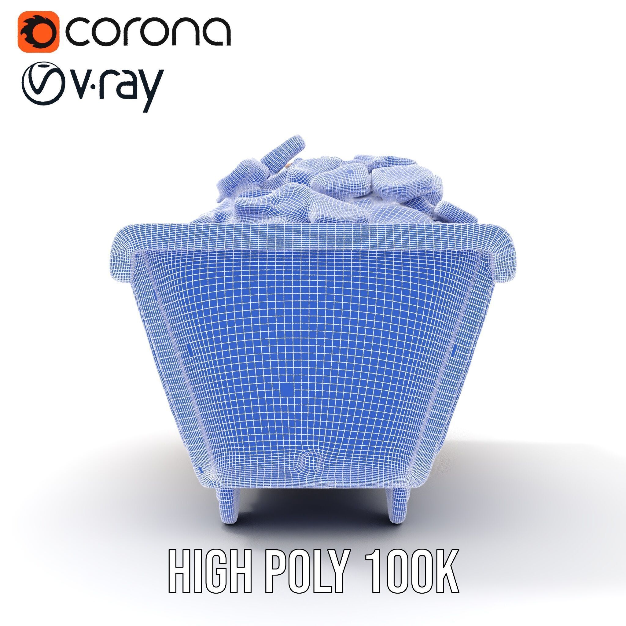 Rustic Industrial Metal Container Model Pack Low-poly 3D model_39