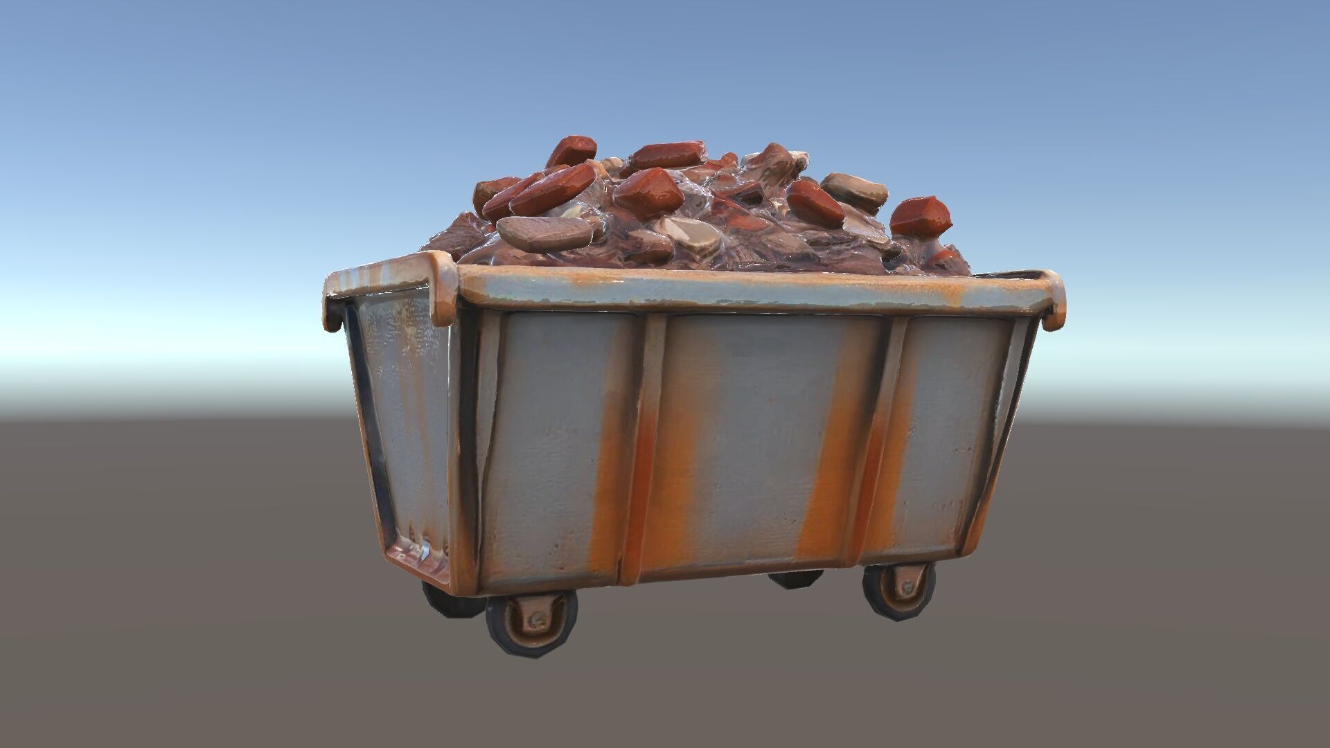Rustic Industrial Metal Container Model Pack Low-poly 3D model_34
