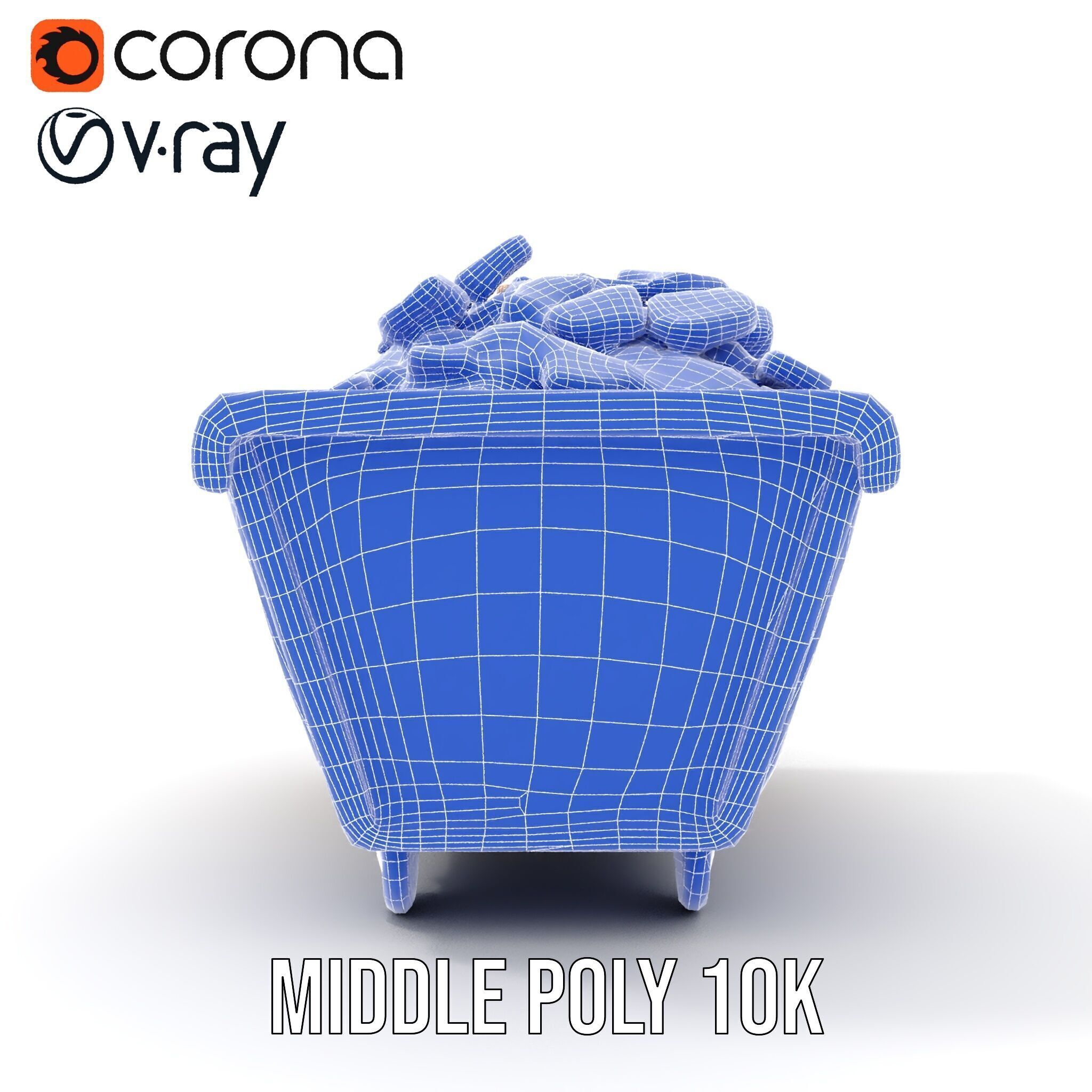 Rustic Industrial Metal Container Model Pack Low-poly 3D model_32