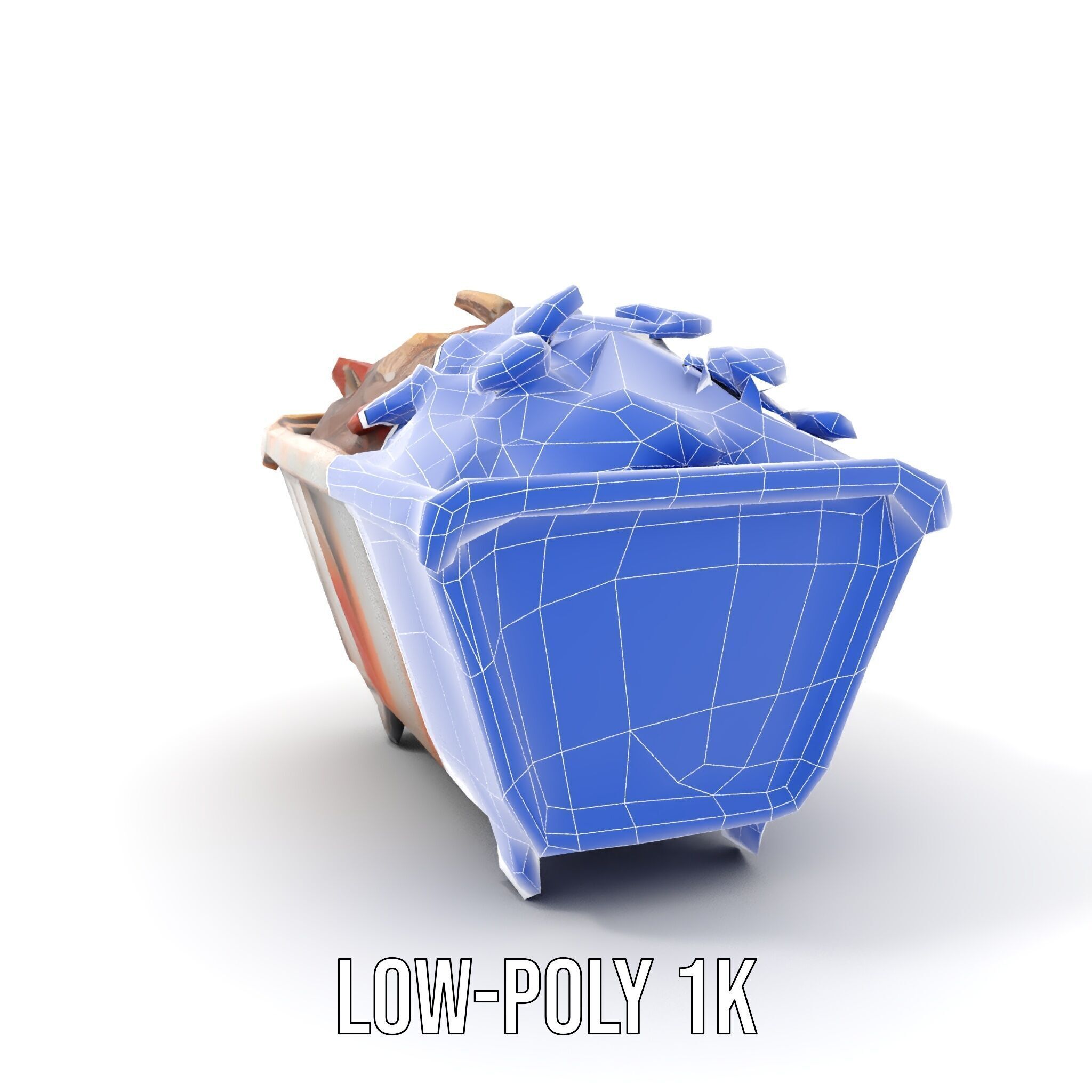 Rustic Industrial Metal Container Model Pack Low-poly 3D model_11