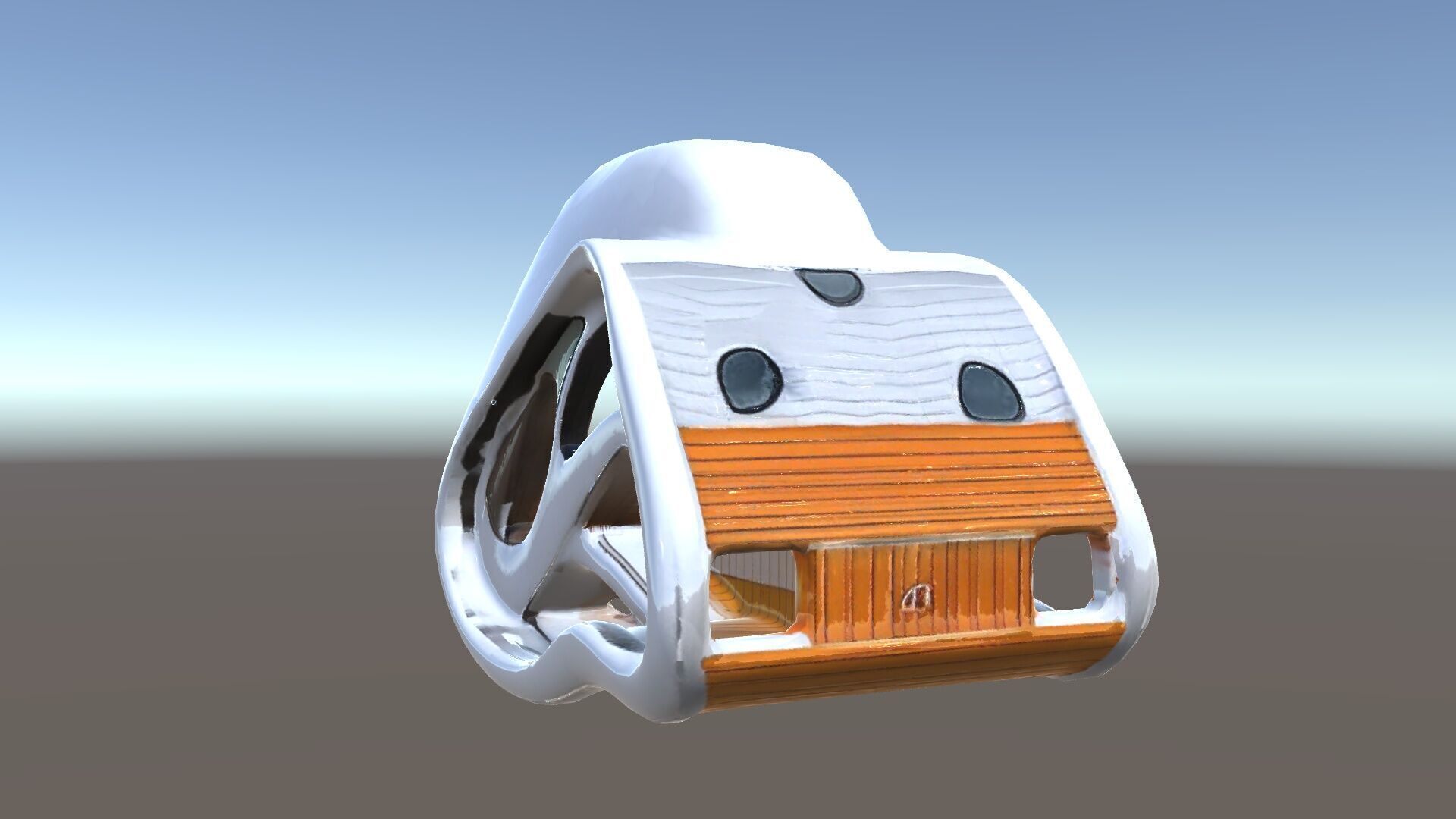 Futuristic Architectural Structure model pack Low-poly 3D model_34