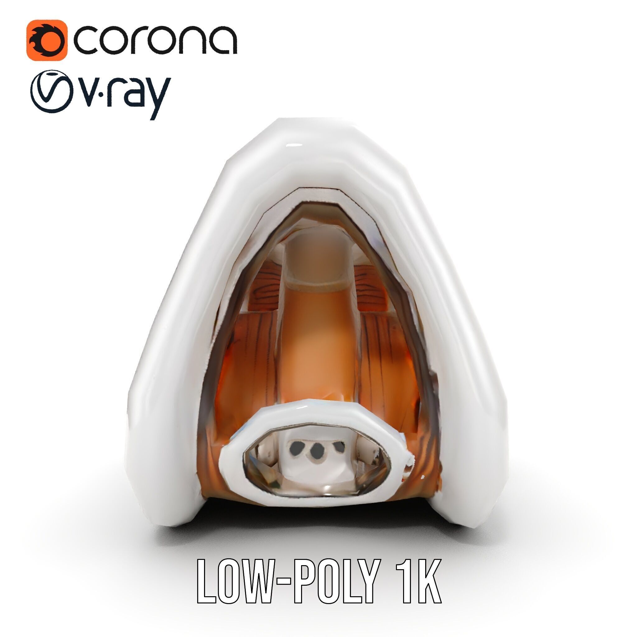 Futuristic Architectural Structure model pack Low-poly 3D model_26