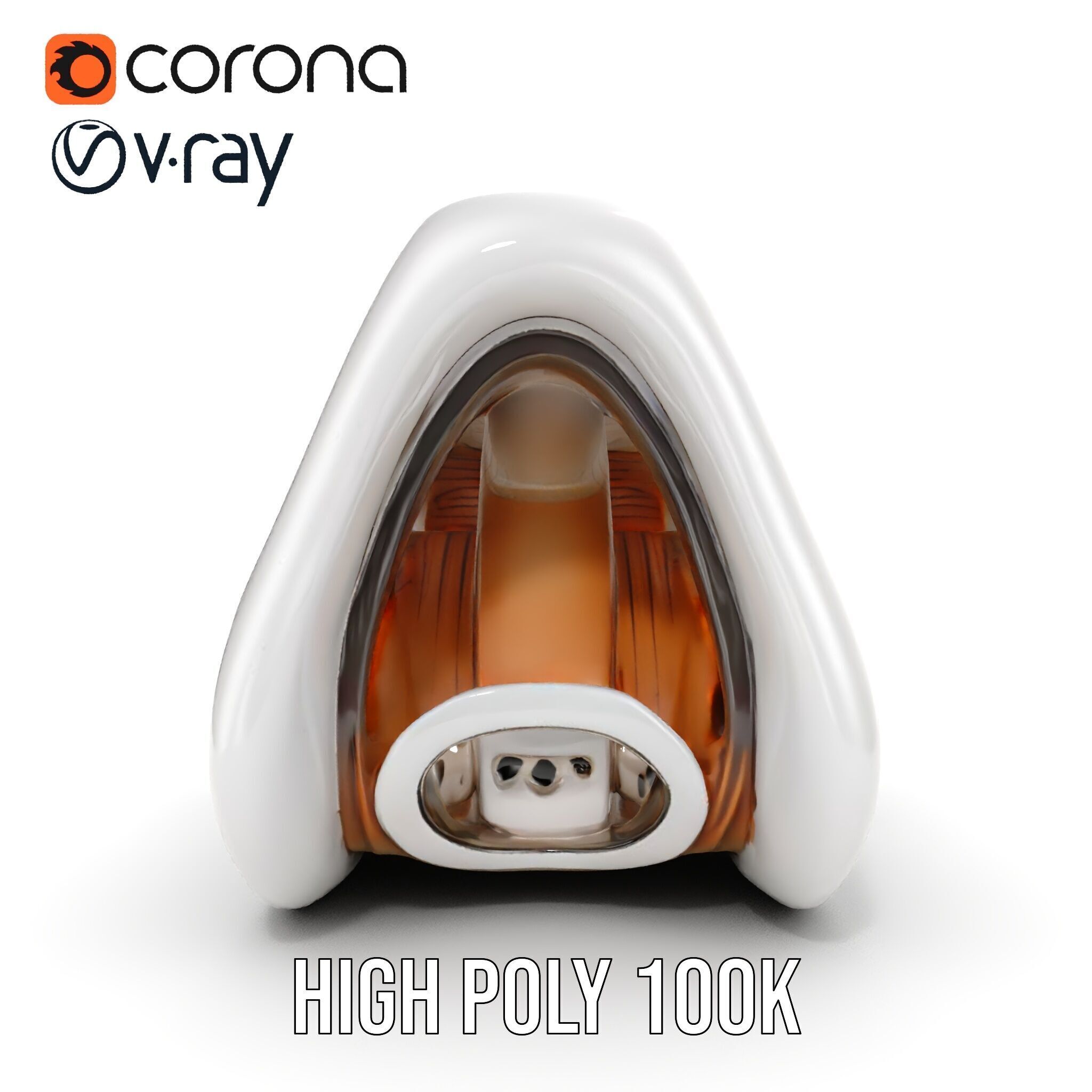 Futuristic Architectural Structure model pack Low-poly 3D model_33