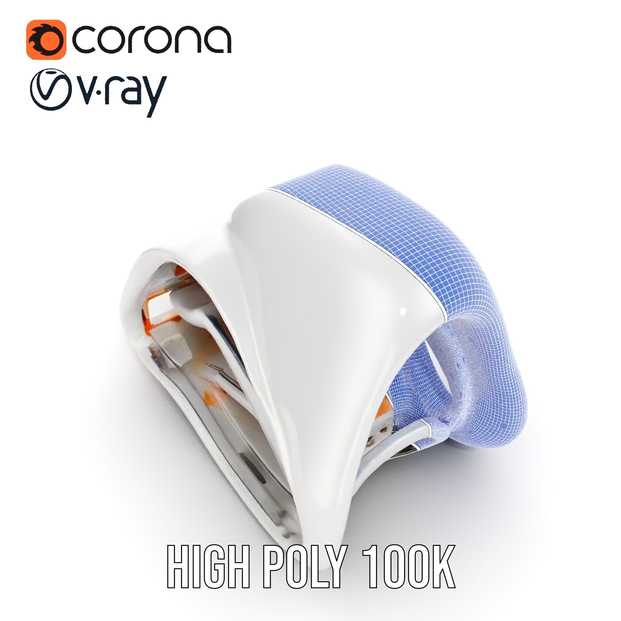 Futuristic Architectural Structure model pack Low-poly 3D model_30