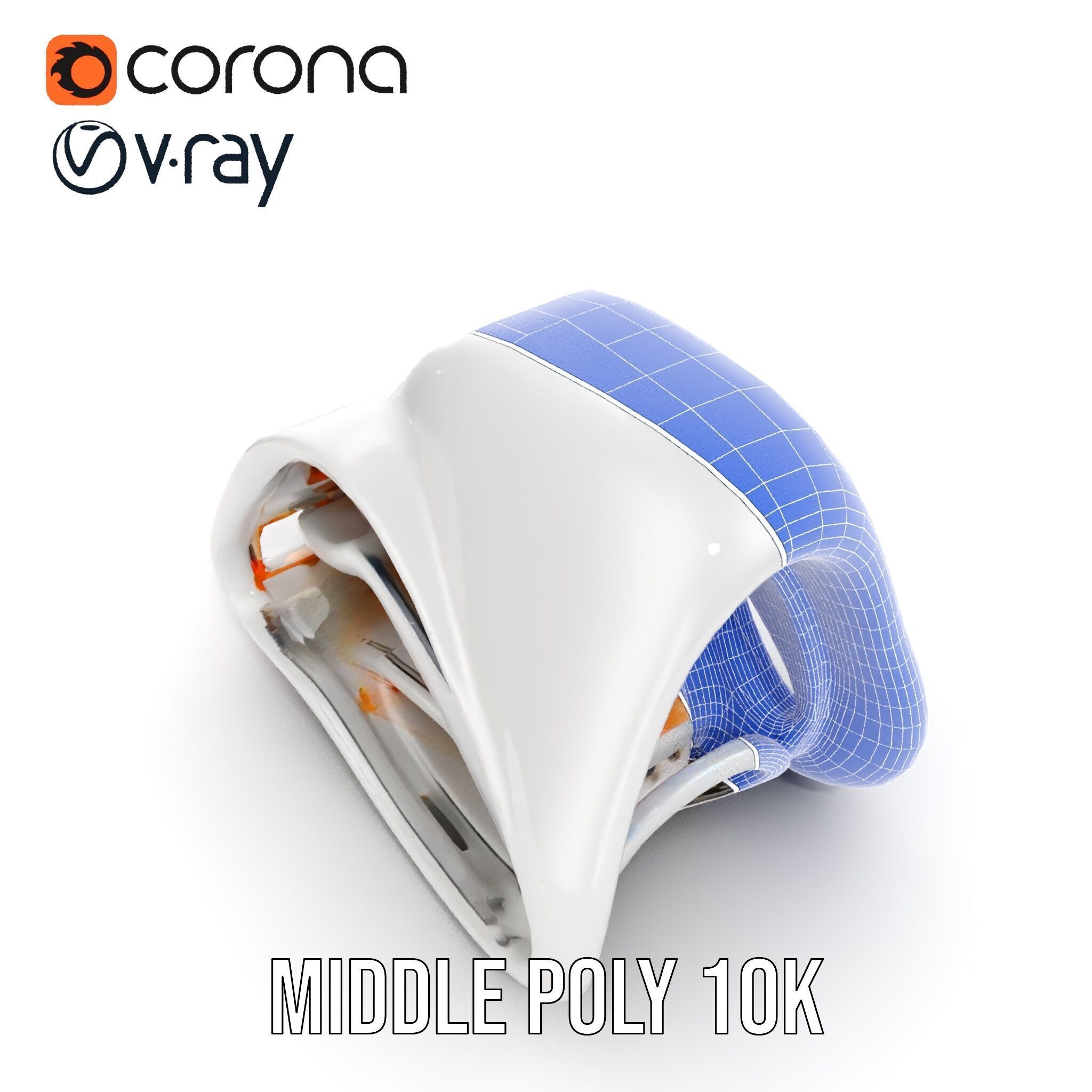 Futuristic Architectural Structure model pack Low-poly 3D model_28