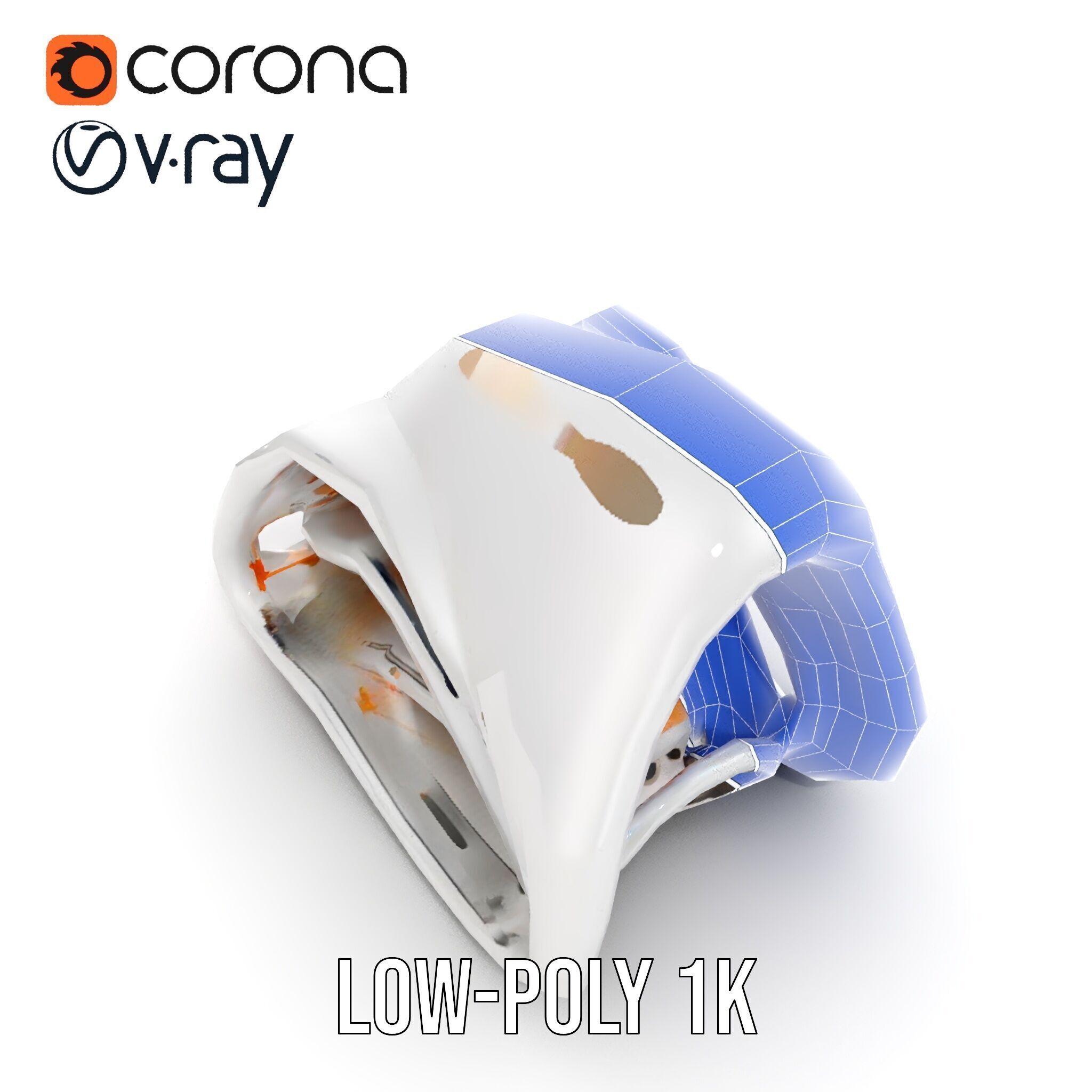 Futuristic Architectural Structure model pack Low-poly 3D model_18