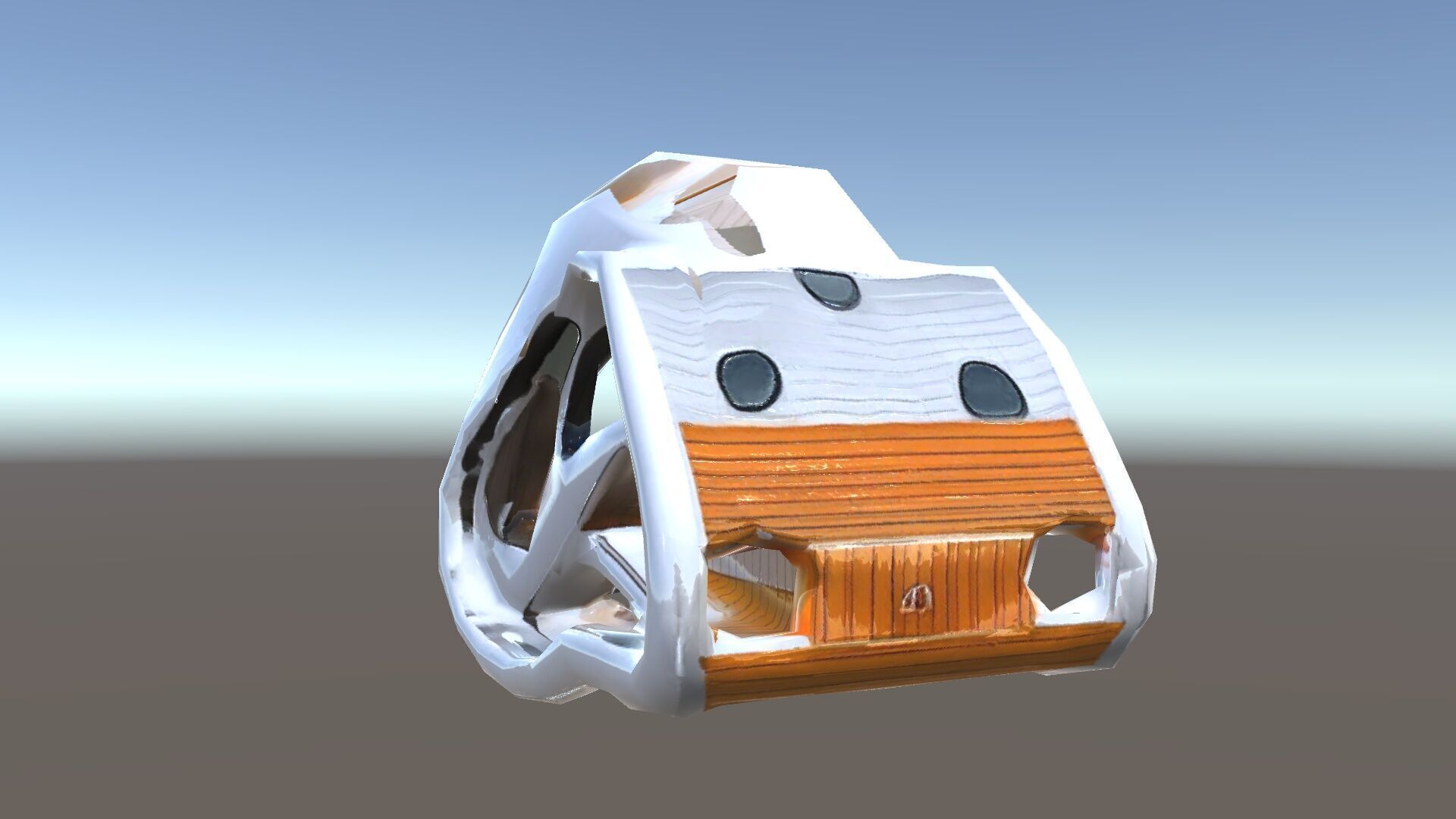 Futuristic Architectural Structure model pack Low-poly 3D model_35