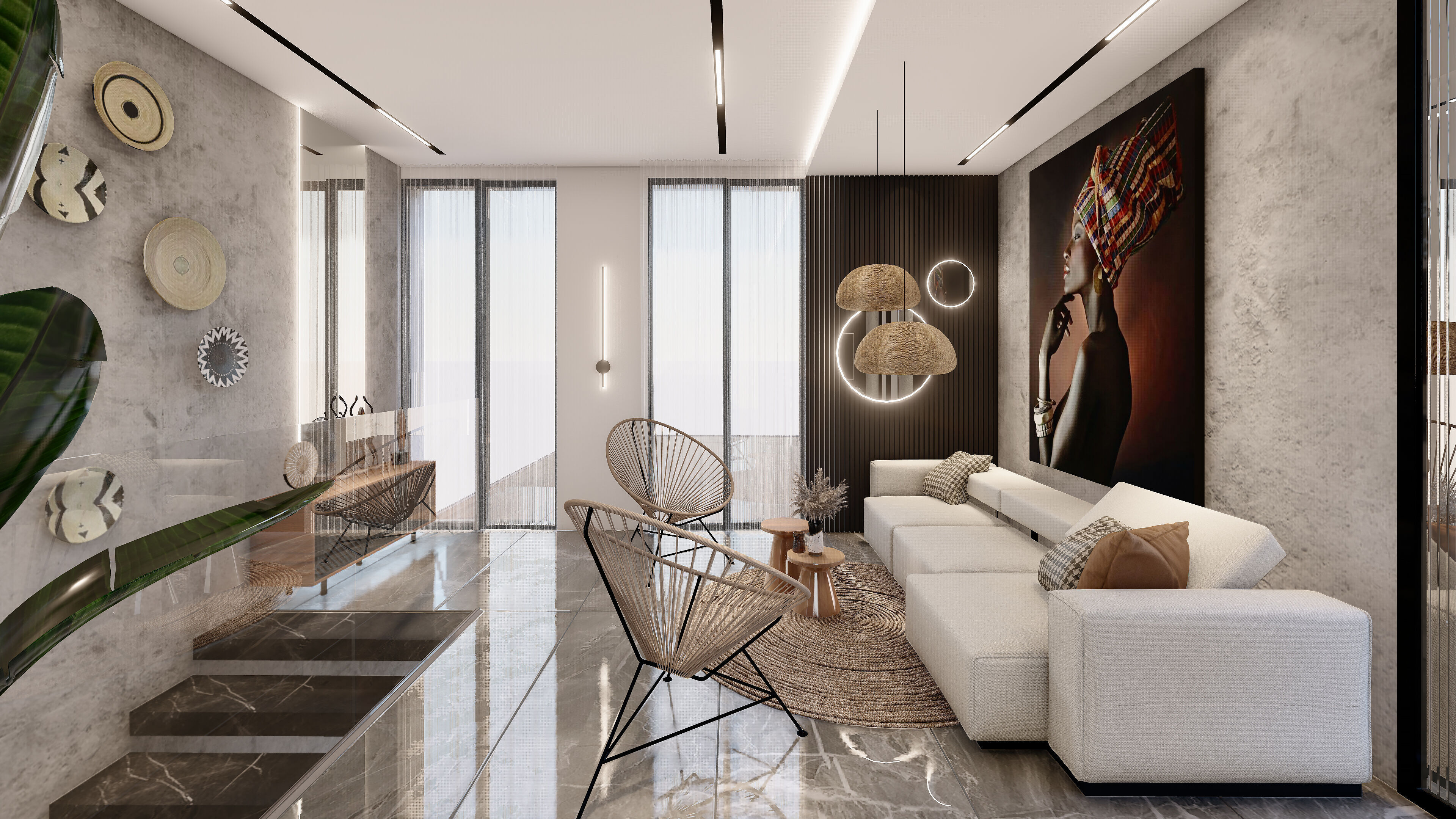 Apartment sketchup design 3D model_4