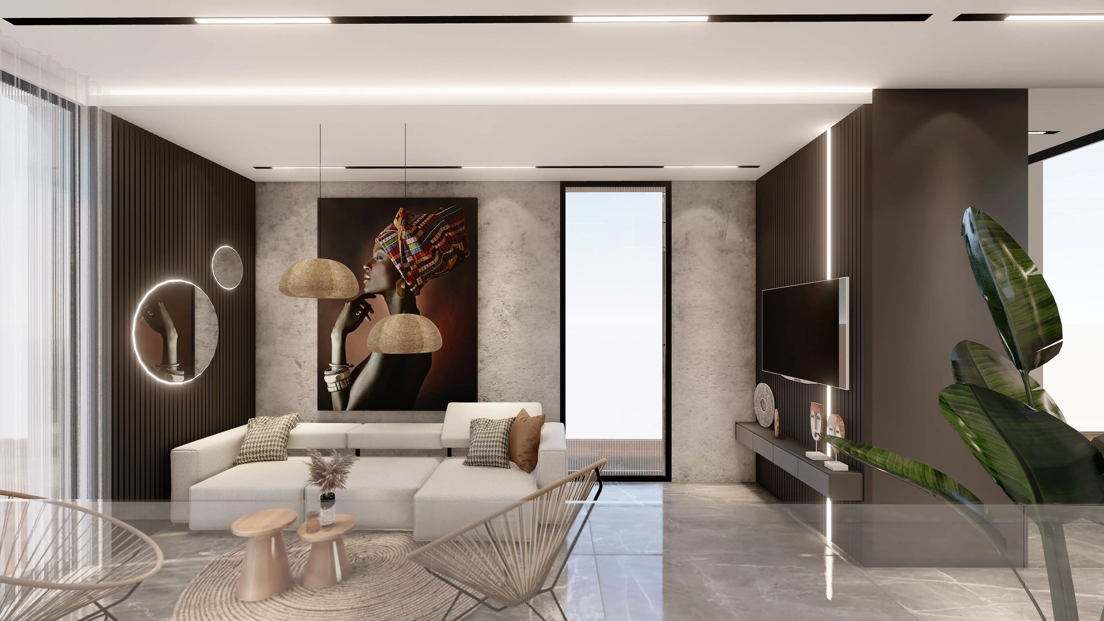 Apartment sketchup design 3D model_0