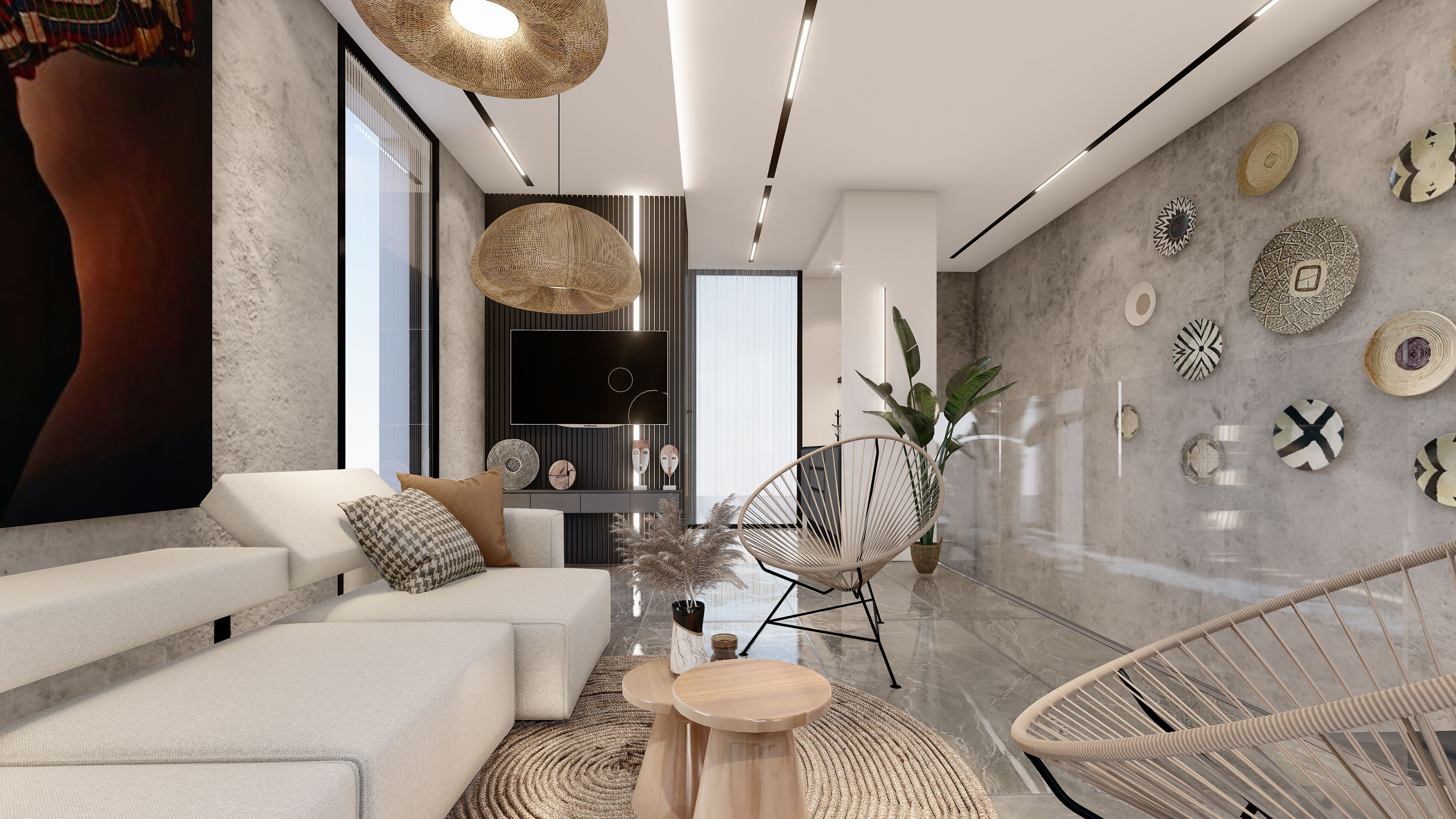 Apartment sketchup design 3D model_2