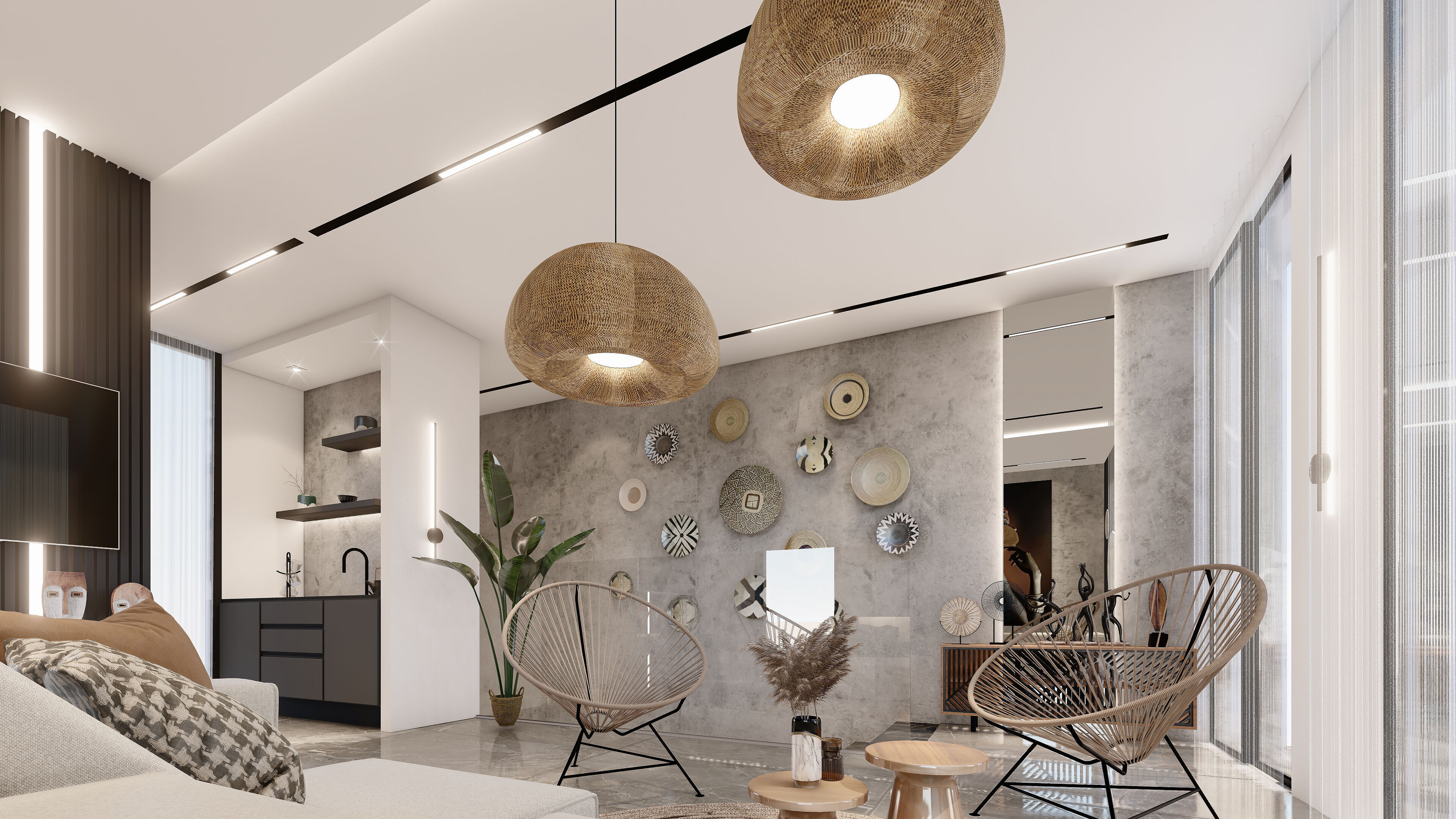 Apartment sketchup design 3D model_1