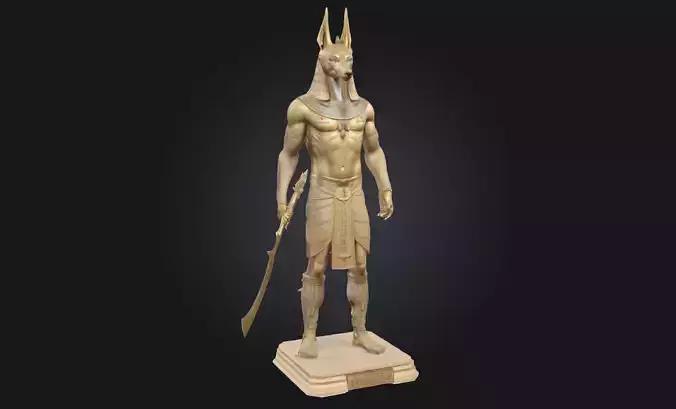 Anubis Guardian Jackal-Headed Deity Model  3D model