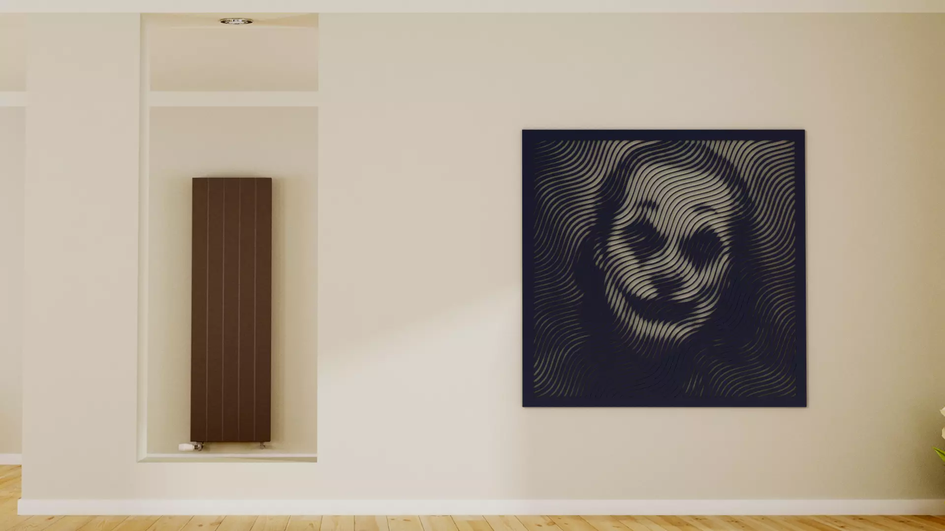Halftone wall sticker Joker 3D print model