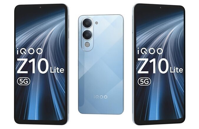 Vivo iqoo Z10 Lite Blue 3D model
