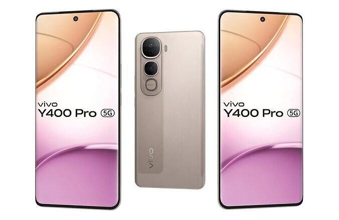 Vivo Y400 Pro 5G Gold 3D model