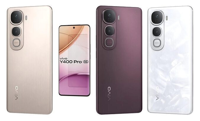 Vivo Y400 Pro 5G All Colors 3D model