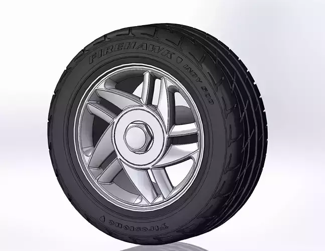 Wheels for scale model of Camaro Z28 1993