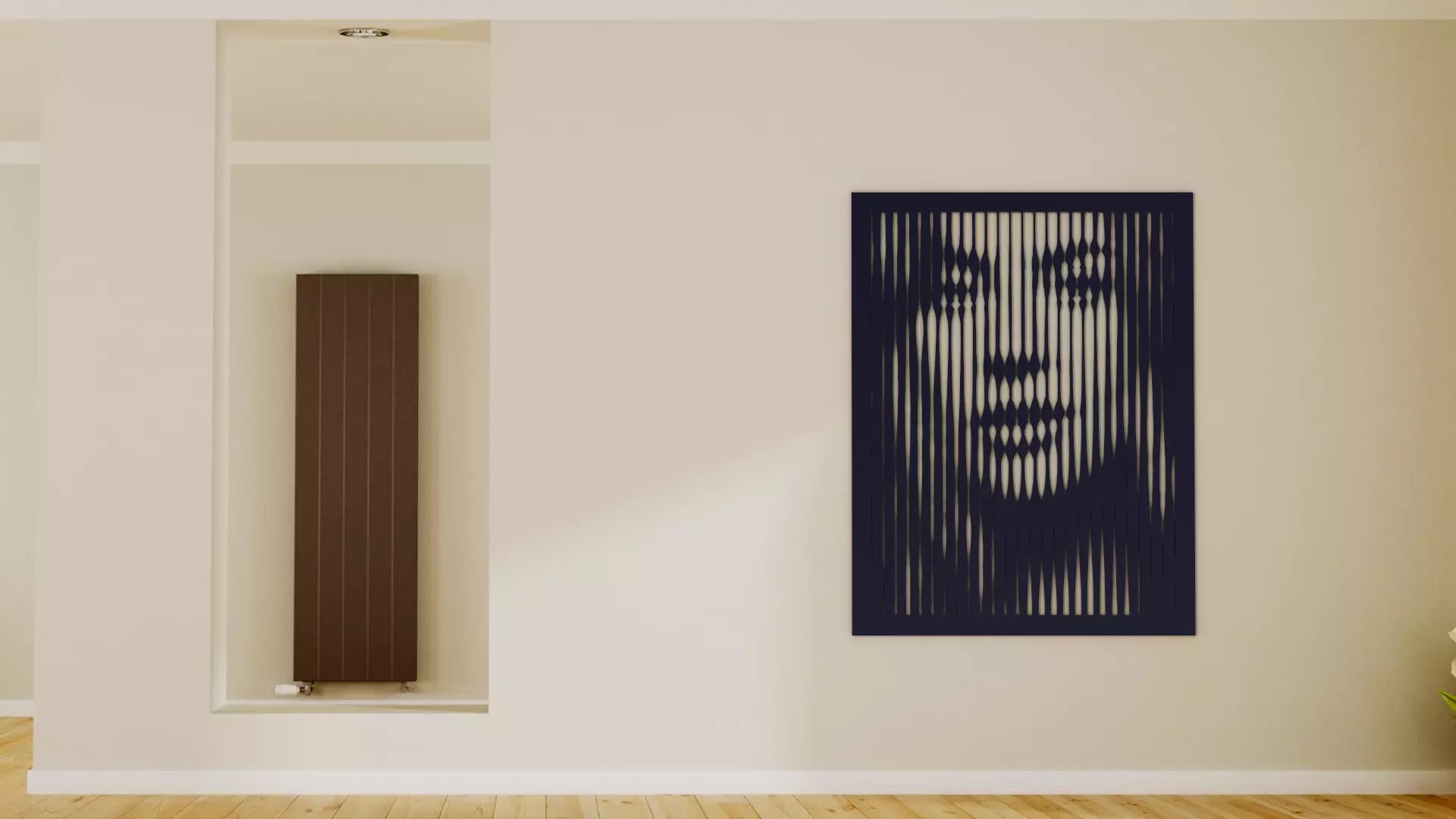 Halftone wall sticker Lady GaGa 3D print model