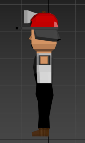 Lumberjack Low-poly 3D model_3